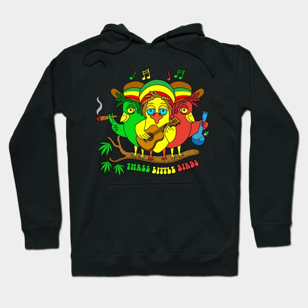 Three Little Birds Hoodie by MightyShroom